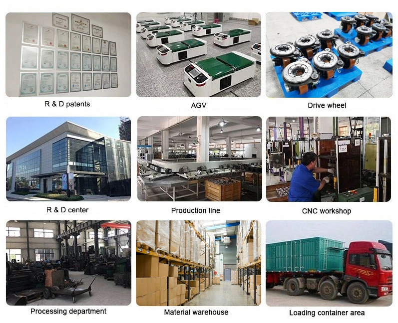 Agv Robot Chassis 1000kg Load Capacity Heavy Capacity Agv Warehouse Smart Logistics Agv for Transportation Material Handling Equipment (TZAGV-DM1000)