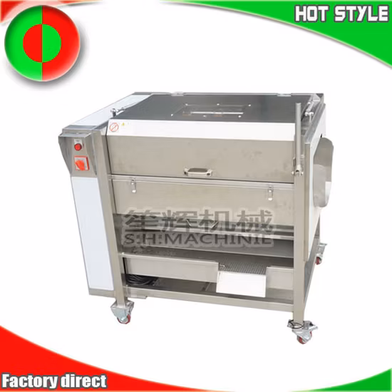 Automatische Fischschuppen-Entfernungsmaschine, Cassava-Schäler, Bürste, Ingwer-Reinigungsmaschine mit Abdeckung, Orangenwaschmaschine, Kartoffelschälmaschine