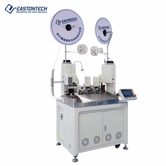 Vollautomatische Terminal-Crimpmaschine, Zweidraht-Einkopf-Kabelspleißmaschine